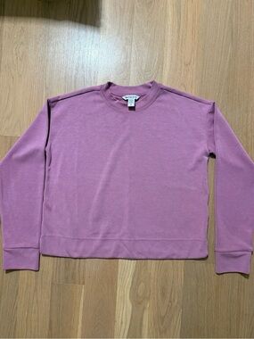 Athleta Mauve-Pink Crewneck Pullover